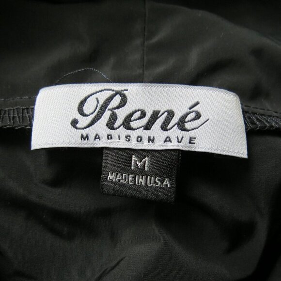 Vintage René Madison Ave Women's Black Avant-Garde 2-Piece Dress & Top Set M - Picture 10 of 14